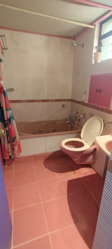 Bathroom in 3 BHK Apartment at Gokuldham Complex, Goregaon East – for Rent