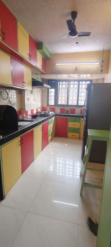 Kitchen in 3 BHK Apartment at Gokuldham Complex, Goregaon East – for Rent