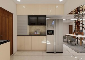 Kitchen in 3 BHK Apartment at Aurobindo Kohinoor, Serilingampally – for Rent