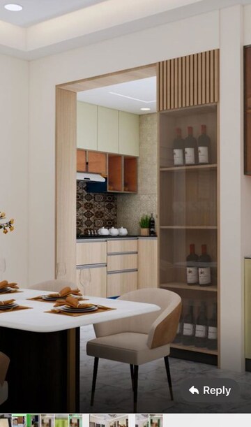 Kitchen in 3 BHK Apartment at Aurobindo Kohinoor, Serilingampally – for Rent