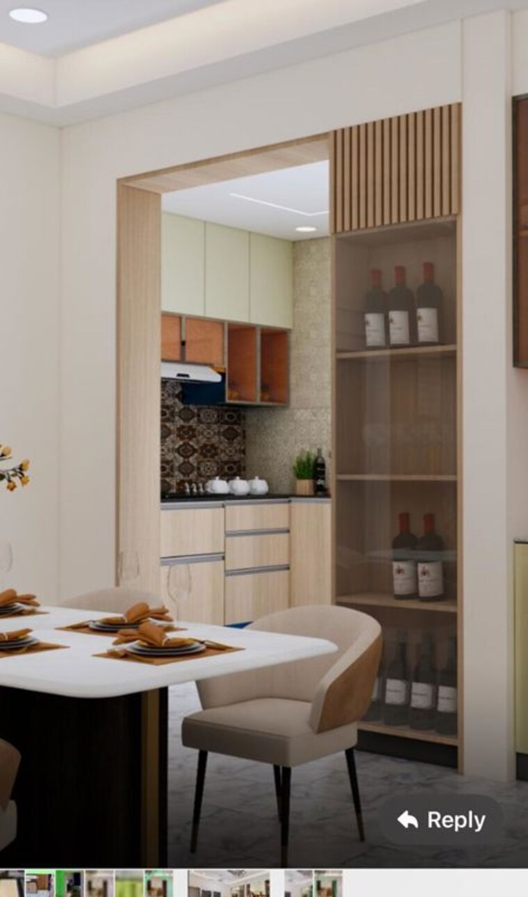 Kitchen, aurobindo-kohinoor 3 Bedroom 1965 Sq.Ft. Apartment In Serilingampally Hyderabad 9968729