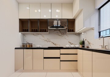 Kitchen in 3 BHK Apartment at Aurobindo Kohinoor, Serilingampally – for Rent