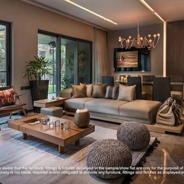 Living Room in 3 BHK Apartment at Rustomjee Seasons, Kala Nagar – for Sale