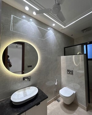 Bathroom in 3 BHK Builder Floor at Defence Colony – for Rent