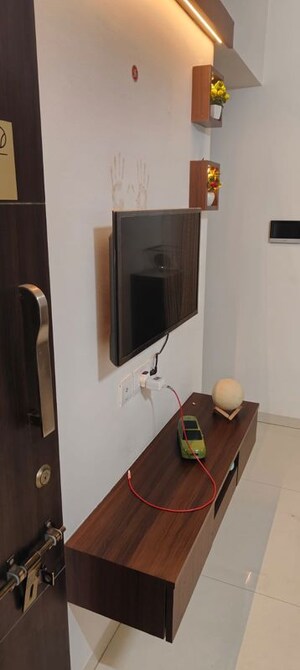 Living Room in 1 BHK Apartment at Runal Spacio, Ravet – for Rent