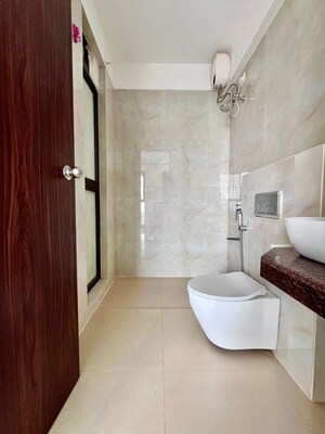 Bathroom in 1.5 BHK Apartment at Raymond Ten X Habitat, Pokhran Road No Two – for Rent