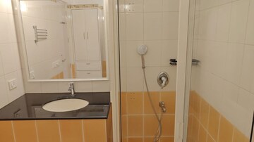 Bathroom in 2 BHK Builder Floor at Risland Sky Mansion, Chattarpur – for Rent