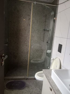 Bathroom in 3 BHK Builder Floor at Palm Residency Chhatarpur, Chattarpur – for Rent