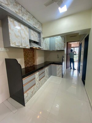 Kitchen in 2 BHK Apartment at Kalpataru Immensa, Kolshet Road – for Rent