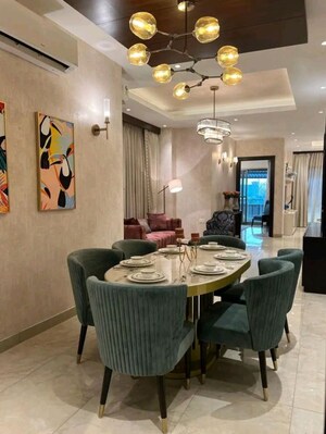 Dining area in 4 BHK Apartment at Uchdpl Veridia Oakwood Enclave, Wave City – for Rent
