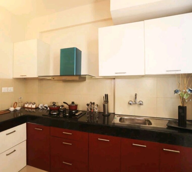 Kitchen, wave-executive-floors 3 Bedroom 800 Sq.Ft. Apartment In Wave City Ghaziabad 9969654