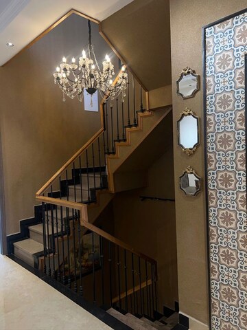 Staircase in 4 BHK Villa at Dehradun Cantt – for Sale