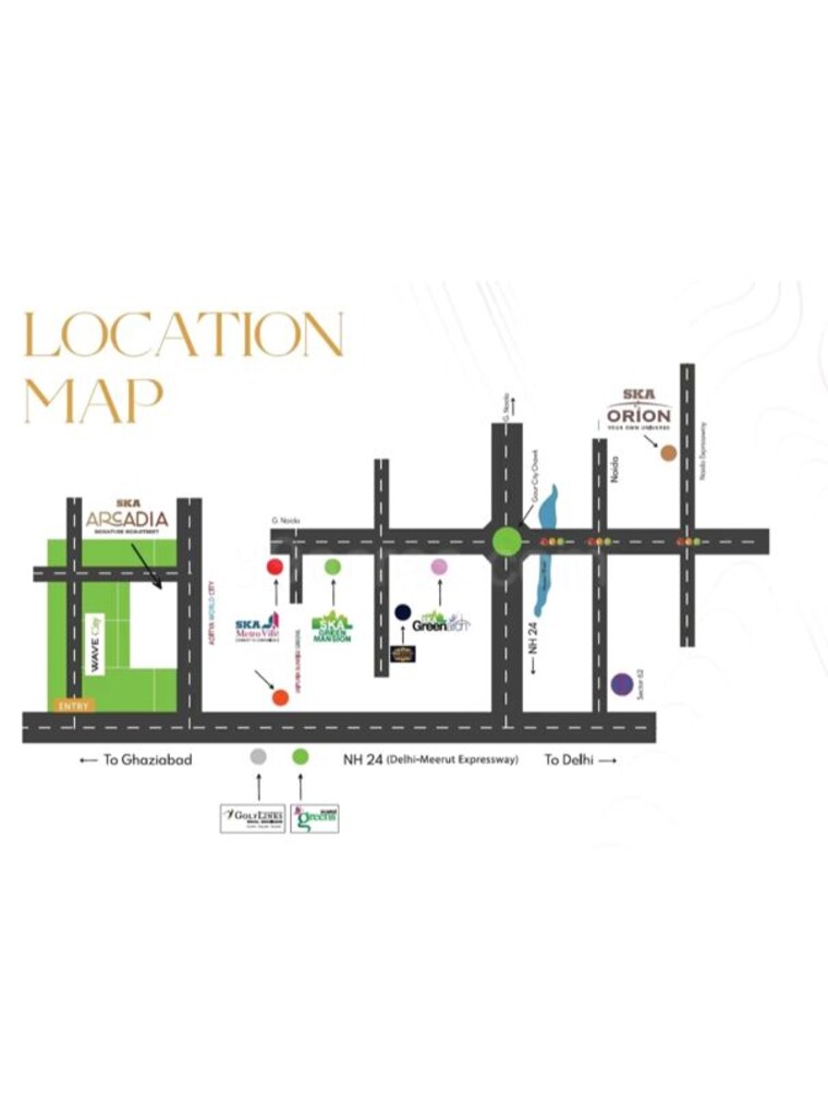 Floor Plan, ska-arcadia Commercial Shop 158 Sq.Ft. In Wave City Ghaziabad 9969686