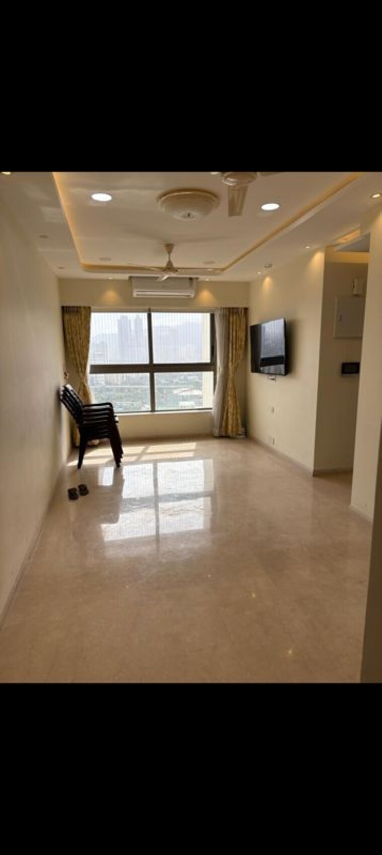 Living Room, ashar-axis 2 Bedroom 678 Sq.Ft. Apartment In Majiwada Thane 9969480