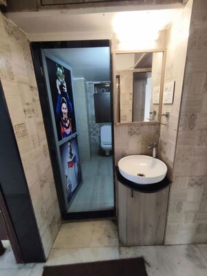 Bathroom in 2 BHK Apartment at Bandra West – for Rent