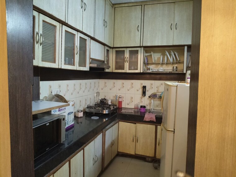 Kitchen, penta-homes 2 Bedroom 1300 Sq.Ft. Apartment In Vip Road Zirakpur 9969759
