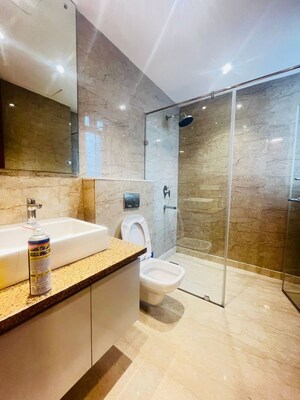 Bathroom in 3 BHK Apartment at Ambience Tiverton, Sector 50 – for Rent