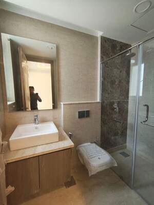 Bathroom in 3.5 BHK Apartment at Ambience Creacions, Sector 22 – for Rent