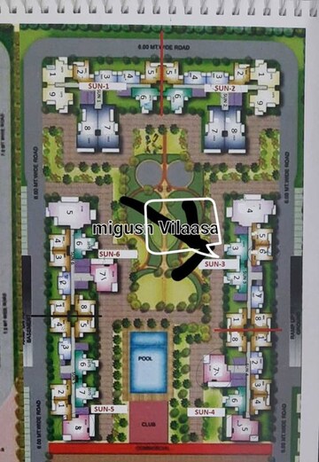 Master Plan in 2 BHK Apartment at Migsun Vilaasa, Eta Ii Greater Noida – for Sale