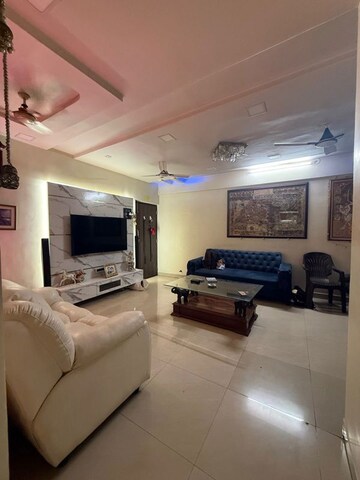 Living Room in 3.5 BHK Apartment at Nageshwar Dham Chs, Seawoods – for Rent