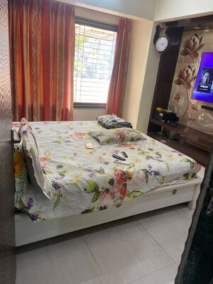 Bedroom in 3.5 BHK Apartment at Nageshwar Dham Chs, Seawoods – for Rent