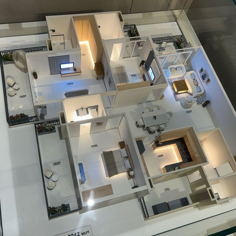 Floor Plan, ska-divine 3 Bedroom 1855 Sq.Ft. Apartment In Sadiqpur Ghaziabad 9937395