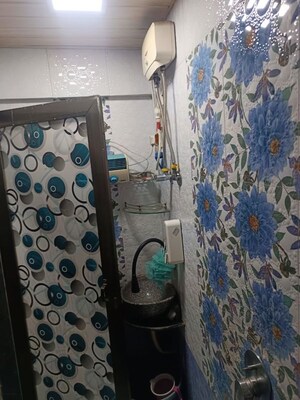 Bathroom in 1 BHK Apartment at Sukh Sagar CHS, Seawoods – for Rent