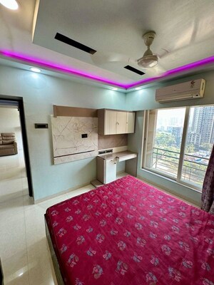 Bedroom in 2 BHK Apartment at Gurukrupa Marina Enclave, Malad West – for Rent