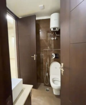 Attached Bathroom in 3 BHK Apartment at Sushant Lok I – for Rent