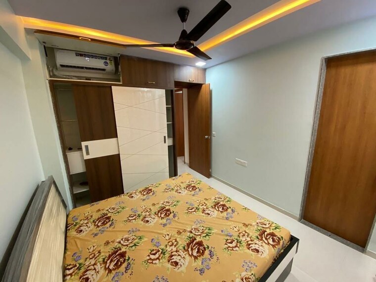 Bedroom, vivaan-eminence 3 Bedroom 1600 Sq.Ft. Apartment In Zundal Ahmedabad 9970289