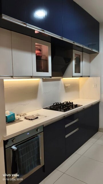 Kitchen in 3 BHK Apartment at Pashmina Waterfront, Old Madras Road – for Sale