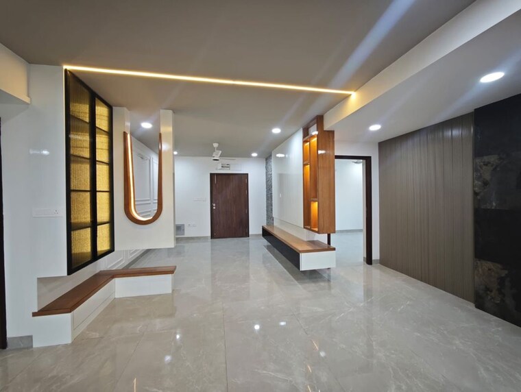 Living Room, hallmark-skyrena 3 Bedroom 1955 Sq.Ft. Apartment In Narsingi Hyderabad 9970308