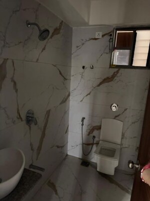 Bathroom in 3 BHK Apartment at Avikam Giriraj, Zundal – for Rent