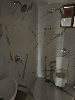 Bathroom in 3 BHK Apartment at Avikam Giriraj, Zundal – for Rent