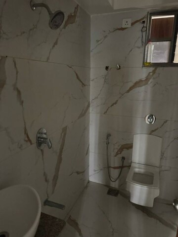 Bathroom in 3 BHK Apartment at Avikam Giriraj, Zundal – for Rent