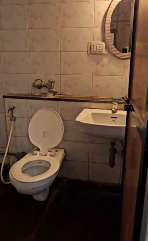 Bathroom in 2 BHK Apartment at Triveni Vasant Vihar CHS, Vasant Vihar – for Rent