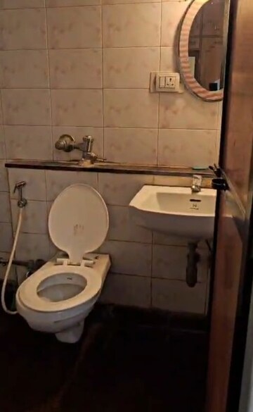 Bathroom in 2 BHK Apartment at Triveni Vasant Vihar CHS, Vasant Vihar – for Rent