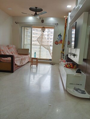 Living Room in 2 BHK Apartment at Dosti Group Imperia, Manpada – for Rent