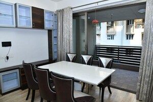 Dining Room in 4 BHK Apartment at Thaltej – for Rent