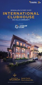 4 BHK + Pooja Room,Servant Room,Study Room,Extra Room,Store Room 3121 Sq.Ft. Villa in Surya Valencia