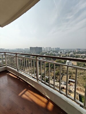 Balcony in 3.5 BHK Apartment at Rishita Mulberry Heights, Sushant Golf City – for Rent
