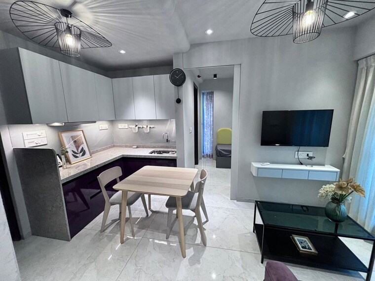 Kitchen, hubtown-celeste 1.5 Bedroom 330 Sq.Ft. Apartment In Worli Mumbai 9970931