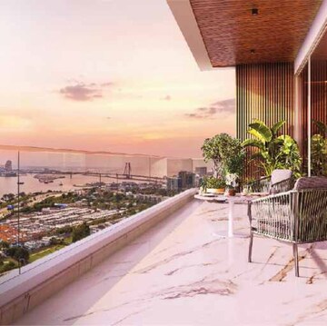 Balcony in 5 BHK Apartment at Hiranandani Bay Heights, Vaidya Nagar – for Sale