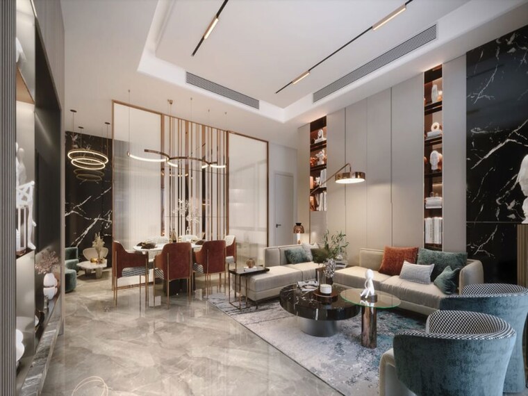 Living Room, candeur-twins 3 Bedroom 1590 Sq.Ft. Apartment In Miyapur Hyderabad 9971066