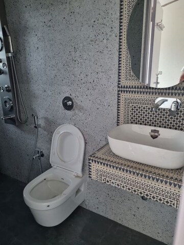 Bathroom in 3 BHK Apartment at Duplex Heights, Andheri West – for Rent