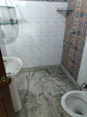 Bathroom in 3 BHK Apartment at Vasant Kunj – for Rent