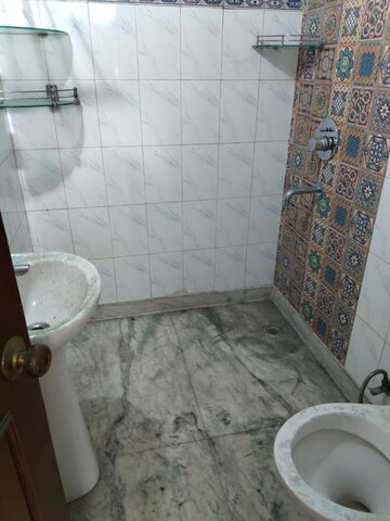 Bathroom in 3 BHK Apartment at Vasant Kunj – for Rent
