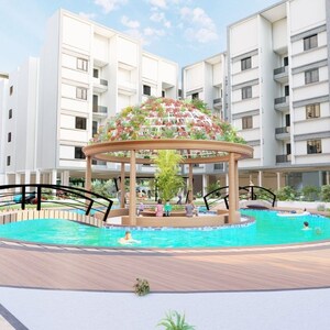 3 BHK Apartment – Exterior View View at Purva Venezia, Yelahanka New Town - for Rent