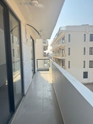 Balcony in 3.5 BHK Builder Floor at Ansal API Esencia, Sector 67 – for Rent