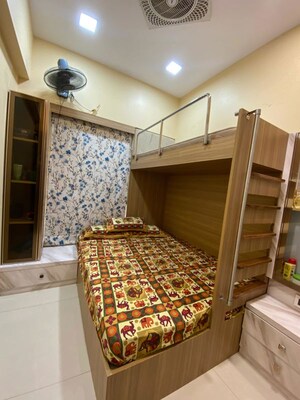 Bedroom in 2 BHK Apartment at Gurukrupa Marina Enclave, Malad West – for Rent